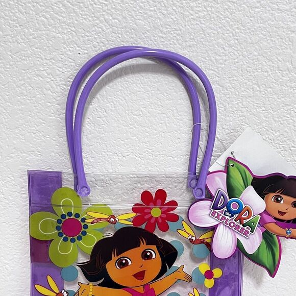 Nickelodeon Dora the Explorer Plastic Tote Party Gift Bag Purse 8" w/ TAGS - Picture 2 of 11